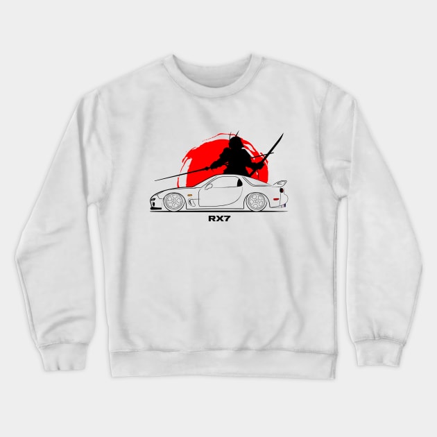 JDM RX7 Crewneck Sweatshirt by turboosted